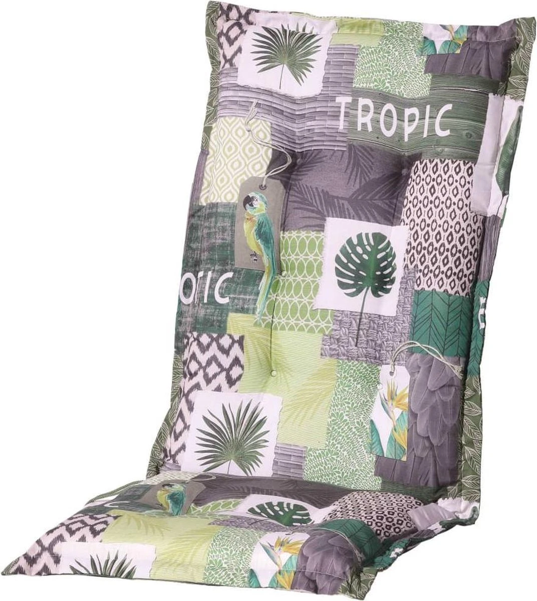 Madison - Tuinkussen - Universeel - Hoge Rug - Tropic Green - 123x50cm - Groen 1 Madison - Tuinkussen - Universeel - Hoge Rug - Tropic Green - 123x50cm - Groen