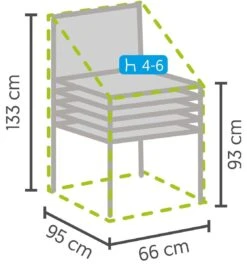 Weersbestendige Beschermhoes Stoel (4 Tot 6 Stapelstoelen) | 66 X 95 X 133/93 Cm (L) | Premium | Waterproof | TÜV Rheinland Gecertificeerd | Hoes Voor Tuin | Waterdicht | Solution Dyed (verkleuring Onmogelijk) | Grijs / Antraciet 13 Weersbestendige Beschermhoes Stoel (4 Tot 6 Stapelstoelen) | 66 X 95 X 133/93 Cm (L) | Premium | Waterproof | TÜV Rheinland Gecertificeerd | Hoes Voor Tuin | Waterdicht | Solution Dyed (verkleuring Onmogelijk) | Grijs / Antraciet -Tuinmeubelwinkel 1119x1200