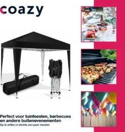 Coazy Waterdichte Partytent 3x3 Meter Opvouwbaar - Paviljoen - Easy Up - Pop-up Tent Met Haringen, Touw En Anti Slip Poten - Waterdicht - Partytenten Weerbestendig 10 Coazy Waterdichte Partytent 3x3 Meter Opvouwbaar - Paviljoen - Easy Up - Pop-up Tent Met Haringen, Touw En Anti Slip Poten - Waterdicht - Partytenten Weerbestendig -Tuinmeubelwinkel 1132x1200 2