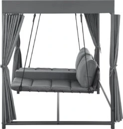 Schommelbank / Ligbank Kassandra - Donkergrijs -Tuinmeubelwinkel 1145x1200 1