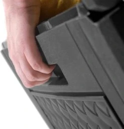 Opbergbox 310L UV-Bestendig Weerbestendig Wielen Tuinbox Rotan-look Antraciet -Tuinmeubelwinkel 1149x1200 4