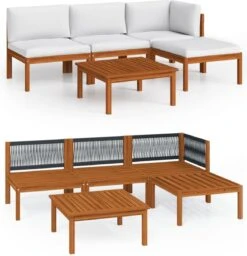 Decoways - 5-delige Loungeset Met Kussens Massief Acaciahout Crèmekleurig 31 Decoways - 5-delige Loungeset Met Kussens Massief Acaciahout Crèmekleurig -Tuinmeubelwinkel 1157x1200
