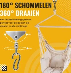 Itstrong® Plafondhaak Ophangsysteem Voor Binnen & Buiten – Ophanghaak Voor Bokszak – Schommel – Schommelstoel – Hangstoel - RVS -Tuinmeubelwinkel 1166x1200 2