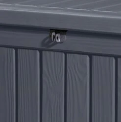 Keter Rockwood Opbergbox - 570L - 155x72.4x64.4cm - Grafiet -Tuinmeubelwinkel 1185x1200 7