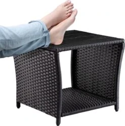 Casaria Polyrattan Bijzettafel - WPC Tafelblad 45x45x40cm – Zwart 13 Casaria Polyrattan Bijzettafel - WPC Tafelblad 45x45x40cm – Zwart -Tuinmeubelwinkel 1191x1200 5