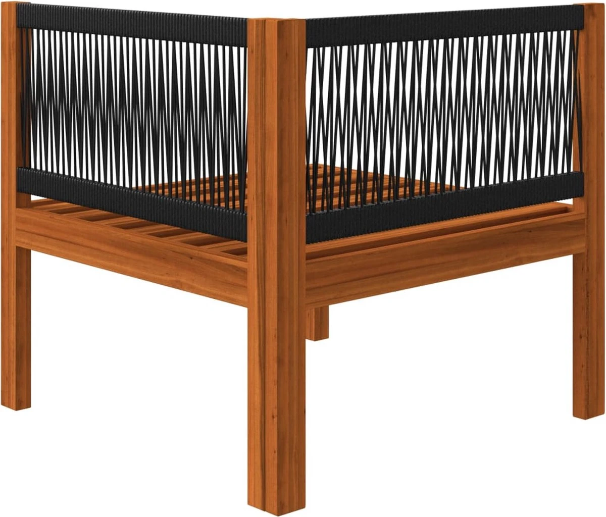 Decoways - 5-delige Loungeset Met Kussens Massief Acaciahout Crèmekleurig 18 Decoways - 5-delige Loungeset Met Kussens Massief Acaciahout Crèmekleurig - Afbeelding 18