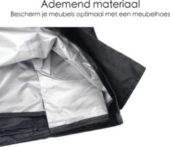 Merkloos Beschermhoes Voor Tuinmeubelen - 250x250x90cm - Zwart -Tuinmeubelwinkel 1200x1039