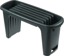 Nature - Tuinkruk 2-in-1 - Tuinzit/-knielkruk - Tuin Werkbank - Grijs - H34 X 66 X 25cm