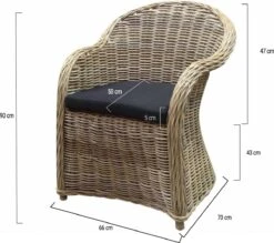 Roma Dining Tuinstoel Naturel Rotan - Suntech Kussen 6 Roma Dining Tuinstoel Naturel Rotan - Suntech Kussen -Tuinmeubelwinkel 1200x1065 1