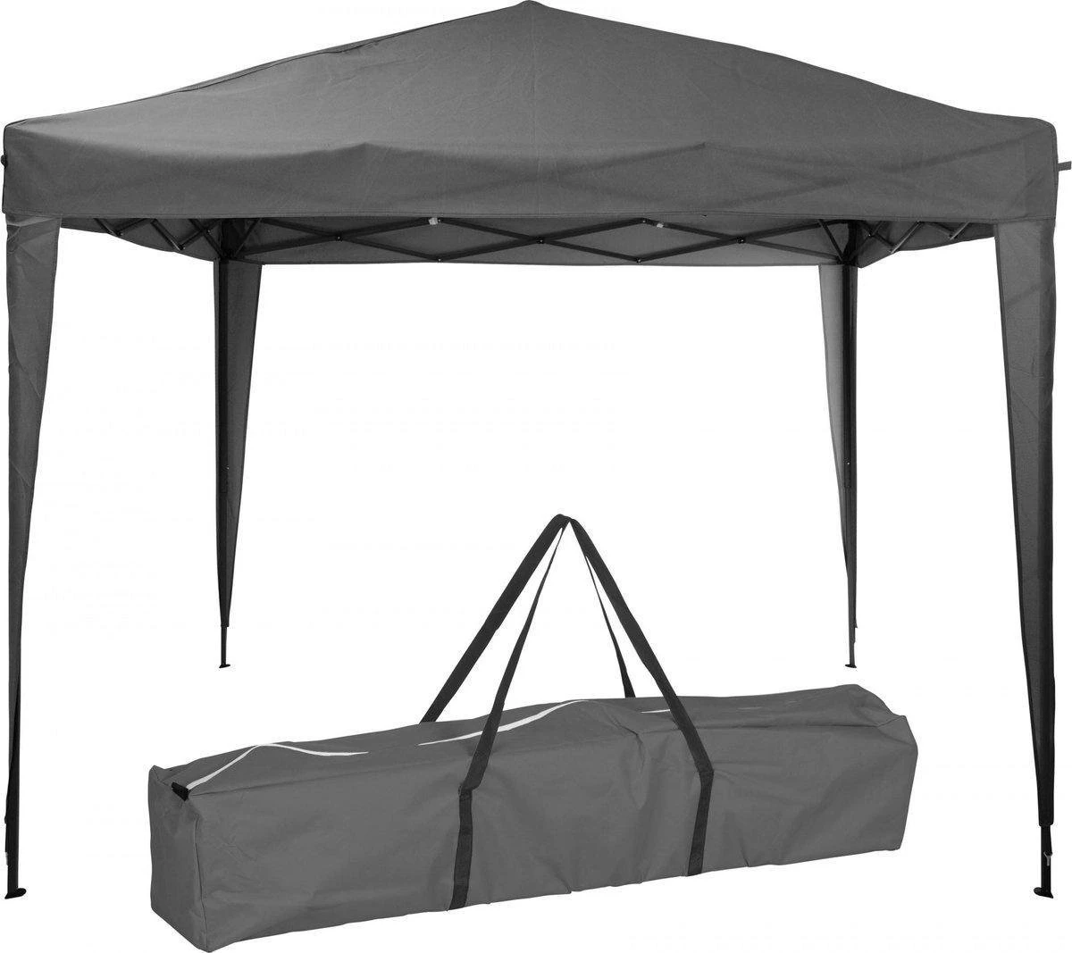 Ambiance Easy-up Partytent - 3x3m - Opvouwbaar - Grijs 2 Ambiance Easy-up Partytent - 3x3m - Opvouwbaar - Grijs - Afbeelding 2