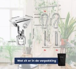 Plafondhaak - Ophangen Bokszak, Schommel En Hangstoel - Ophangsysteem - Ophanghaak - Plafondbeugel - RVS – 500kg Tilgewicht -Tuinmeubelwinkel 1200x1087 1