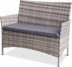 Alice's Garden Loungeset Moltès - 4 Plaatsen - Wicker - Kleine Set - Tinten Grijs/grijs -Tuinmeubelwinkel 1200x1113 2