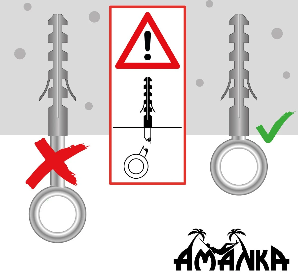 Metalen Ophangset Tot 160kg - Massieve Bevestiging Set Voor Hangstoel Hangmat - Plafond Wand Montage 5 Metalen Ophangset Tot 160kg - Massieve Bevestiging Set Voor Hangstoel Hangmat - Plafond Wand Montage - Afbeelding 5