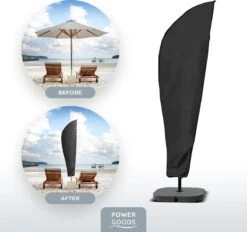 Power Goods Parasolhoes XXL Voor Zweefparasol – Parasolhoes Met Rits En Stok – Parasolhoes Staande Parasol – Tuinmeubelhoezen – Beschermhoes Zweefparasol – Waterproof – Anti-UV – 280 X 81 Cm -Tuinmeubelwinkel 1200x1126