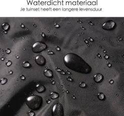 Merkloos Beschermhoes Voor Tuinmeubelen - 250x250x90cm - Zwart -Tuinmeubelwinkel 1200x1129