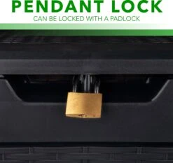 Opbergbox 310L UV-Bestendig Weerbestendig Wielen Tuinbox Rotan-look Antraciet -Tuinmeubelwinkel 1200x1131 7