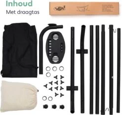 Vita5 Hangmat Met Standaard – 2 Persoons – Incl. Bekerhouder – 205kg Draaggewicht – Beige/Wit 21 Vita5 Hangmat Met Standaard – 2 Persoons – Incl. Bekerhouder – 205kg Draaggewicht – Beige/Wit -Tuinmeubelwinkel 1200x1133 4