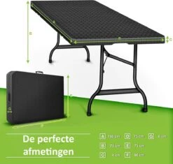 Sens Design Tuintafel Kunststof - Campingtafel Inklapbaar - Rotan-Look 11 Sens Design Tuintafel Kunststof - Campingtafel Inklapbaar - Rotan-Look -Tuinmeubelwinkel 1200x1142 1