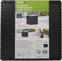 Merkloos Bijzettafel - Tuintafel - Opslagbox - Terrasbox - 2 In 1 Opbergbox - Kussenbox - Tuin Opslag - Weerbestendig -Tuinmeubelwinkel 1200x1180 4