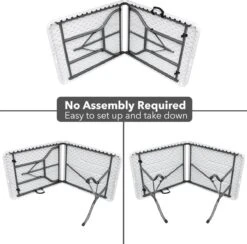 MaxxGarden Vouwtafel - Opvouwbare Kampeer Tafel - Tuin - Camping - Binnen - Weersbestendig - 180 X 74 X 74cm- Wit 15 MaxxGarden Vouwtafel - Opvouwbare Kampeer Tafel - Tuin - Camping - Binnen - Weersbestendig - 180 X 74 X 74cm- Wit -Tuinmeubelwinkel 1200x1183 2