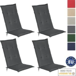 Beautissu Loft HL – Set Van 4 Tuinkussens Hoge Rug 120x50x6 Cm Kussen Grafiet Grijs Tuinstoelkussens Zitkussen Tuinstoel -Tuinmeubelwinkel 1200x1194 5