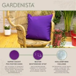Gardenista Sierkussens - Hollow Fibre Gevuld 45cm Binnenkussen - Tuinkussens Voor Binnen En Buiten - Kussentjes Woonkamer -Tuinmeubelwinkel 1200x1198 12