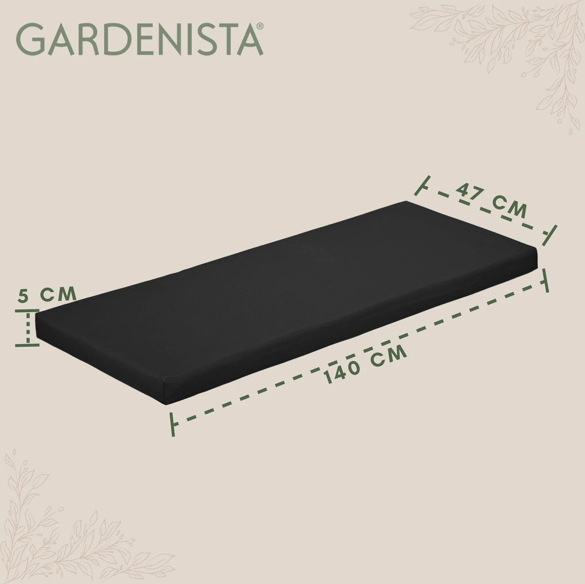 Gardenista Tuinbankkussen - Patio Meubilair Buiten 3-zitter BankKussen Voor Tuin -tuinkussen Voor Tuin Bank - Zachte En Lichtgewicht Waterbestendig Materiaal - 140cm X 47cm 5 Gardenista Tuinbankkussen - Patio Meubilair Buiten 3-zitter BankKussen Voor Tuin -tuinkussen Voor Tuin Bank - Zachte En Lichtgewicht Waterbestendig Materiaal - 140cm X 47cm - Afbeelding 5