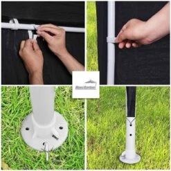 MaxxGarden Partytent - Paviljoen - 3x3 - Waterdicht - Zwart -Tuinmeubelwinkel 1200x1200 1006