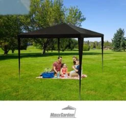 MaxxGarden Partytent - Paviljoen - 3x3 - Waterdicht - Zwart -Tuinmeubelwinkel 1200x1200 1008