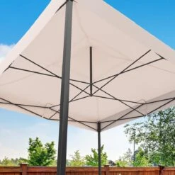 LifeGoods Partytent - 3x3 M - Easy Up - Opvouwbaar - Waterdicht - Draagtas Met Wieltjes - Beige 15 LifeGoods Partytent - 3x3 M - Easy Up - Opvouwbaar - Waterdicht - Draagtas Met Wieltjes - Beige -Tuinmeubelwinkel 1200x1200 1021