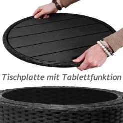 Casaria Polyrattan Zonne-Eiland Ø185cm – Incl. Kussens - Zwart Crème 38 Casaria Polyrattan Zonne-Eiland Ø185cm – Incl. Kussens - Zwart Crème -Tuinmeubelwinkel 1200x1200 1084