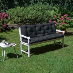 Beautissu Tuinbank Kussen Flair BR - Kussens Voor Tuinmeubelen 120 X 50 X 50 Cm Grafiet Grijs - Zitkussen En Rugkussen -Tuinmeubelwinkel 1200x1200 1224