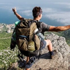 Kanyon Hangmat - Incl. Karabijnhaken En Riemen - Licht Parachutestof - 260 X 140 Cm - Tot 200kg - Groen/Khaki -Tuinmeubelwinkel 1200x1200 1293