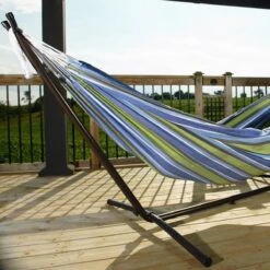 Hangmat Met Standaard En Opbergtas – 2 Persoons – Max. Draaggewicht 200Kg – Hangmatset – Hangmatten – Hang Mat Voor Binnen En Buiten – Hangmatstandaard – Hammock – Blauw / Groen 15 Hangmat Met Standaard En Opbergtas – 2 Persoons – Max. Draaggewicht 200Kg – Hangmatset – Hangmatten – Hang Mat Voor Binnen En Buiten – Hangmatstandaard – Hammock – Blauw / Groen -Tuinmeubelwinkel 1200x1200 1337