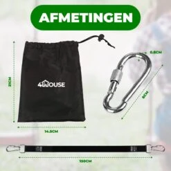 4House Ophang Koord Voor Hangmat, Hangstoel / Schommel - Hangmat Bevestigingsset Inclusief Haken - Karabijnhaak - Hangmat Standaard -Schommelophangset - Hangmat Ophangsysteem -150cm - Tot 1000kg - Boomvriendelijke Hangmat Ophangset - Set Van 2Stuks 11 4House Ophang Koord Voor Hangmat, Hangstoel / Schommel - Hangmat Bevestigingsset Inclusief Haken - Karabijnhaak - Hangmat Standaard -Schommelophangset - Hangmat Ophangsysteem -150cm - Tot 1000kg - Boomvriendelijke Hangmat Ophangset - Set Van 2Stuks -Tuinmeubelwinkel 1200x1200 1339