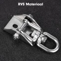 Luxe Ophangsysteem - 180° Schommelen, 360° Roteerbaar - Plafondhaak - Ophanghaak - Hangstoel Buiten - Hangstoel Binnen – Schommelstoel - Schommel - Bokszakken - RVS - Nederlandse Handleiding - -Tuinmeubelwinkel 1200x1200 228