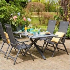 Hartman Aruba Aluminium Tuinstoel - Antraciet Verstelbaar -Tuinmeubelwinkel 1200x1200 335