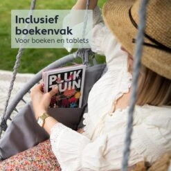 Vita5 Macramé Hangstoel - Voor Binnen En Buiten - Zonder Standaard - Incl. Kussen, Boekenvak En Beschermhoes - Tot 150kg - Grijs 14 Vita5 Macramé Hangstoel - Voor Binnen En Buiten - Zonder Standaard - Incl. Kussen, Boekenvak En Beschermhoes - Tot 150kg - Grijs -Tuinmeubelwinkel 1200x1200 337