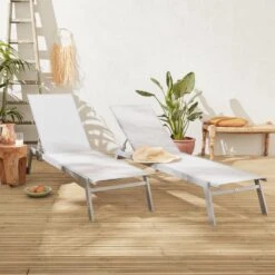 ELSA - Set Van 2 Ligstoelen Van Aluminium En Textileen, Ligbed Multipositioneel Met Wieltjes, Kleur Grijs/lichtgrijs 8 ELSA - Set Van 2 Ligstoelen Van Aluminium En Textileen, Ligbed Multipositioneel Met Wieltjes, Kleur Grijs/lichtgrijs -Tuinmeubelwinkel 1200x1200 376