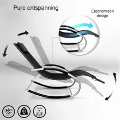 Sens Design Zonnebed - Ligbed - Weerbestendig - Zwart 9 Sens Design Zonnebed - Ligbed - Weerbestendig - Zwart -Tuinmeubelwinkel 1200x1200 439