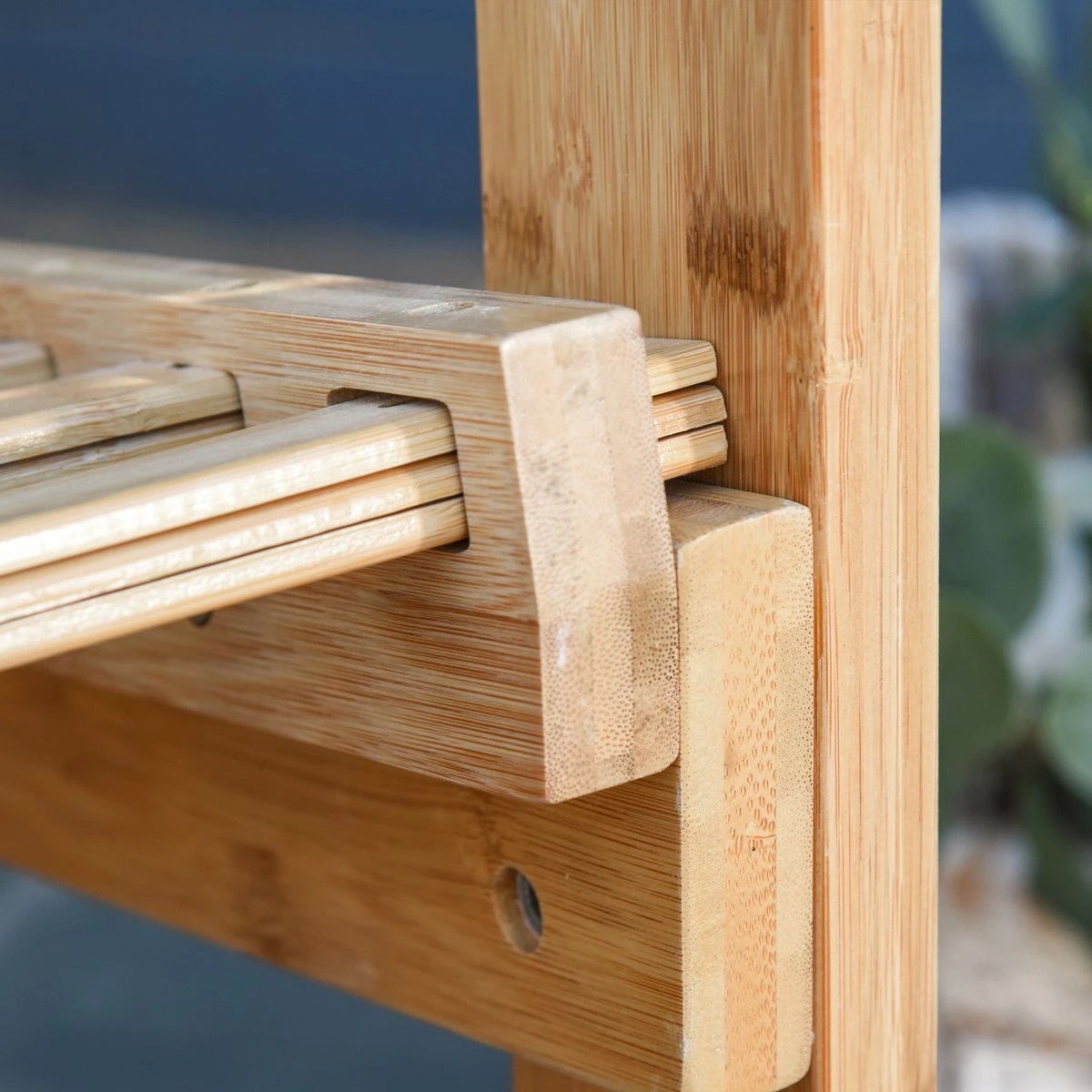 Outsunny Tuin Schommelstoel, Relaxstoel, Tuinstoel, Bamboe Multiplex Naturel 84A-171 7 Outsunny Tuin Schommelstoel, Relaxstoel, Tuinstoel, Bamboe Multiplex Naturel 84A-171 - Afbeelding 7