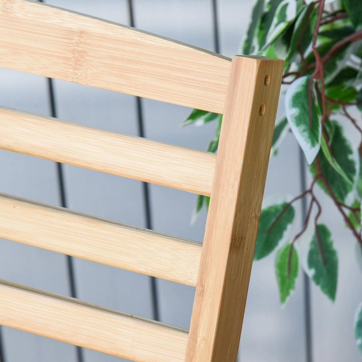 Outsunny Tuin Schommelstoel, Relaxstoel, Tuinstoel, Bamboe Multiplex Naturel 84A-171 10 Outsunny Tuin Schommelstoel, Relaxstoel, Tuinstoel, Bamboe Multiplex Naturel 84A-171 - Afbeelding 10