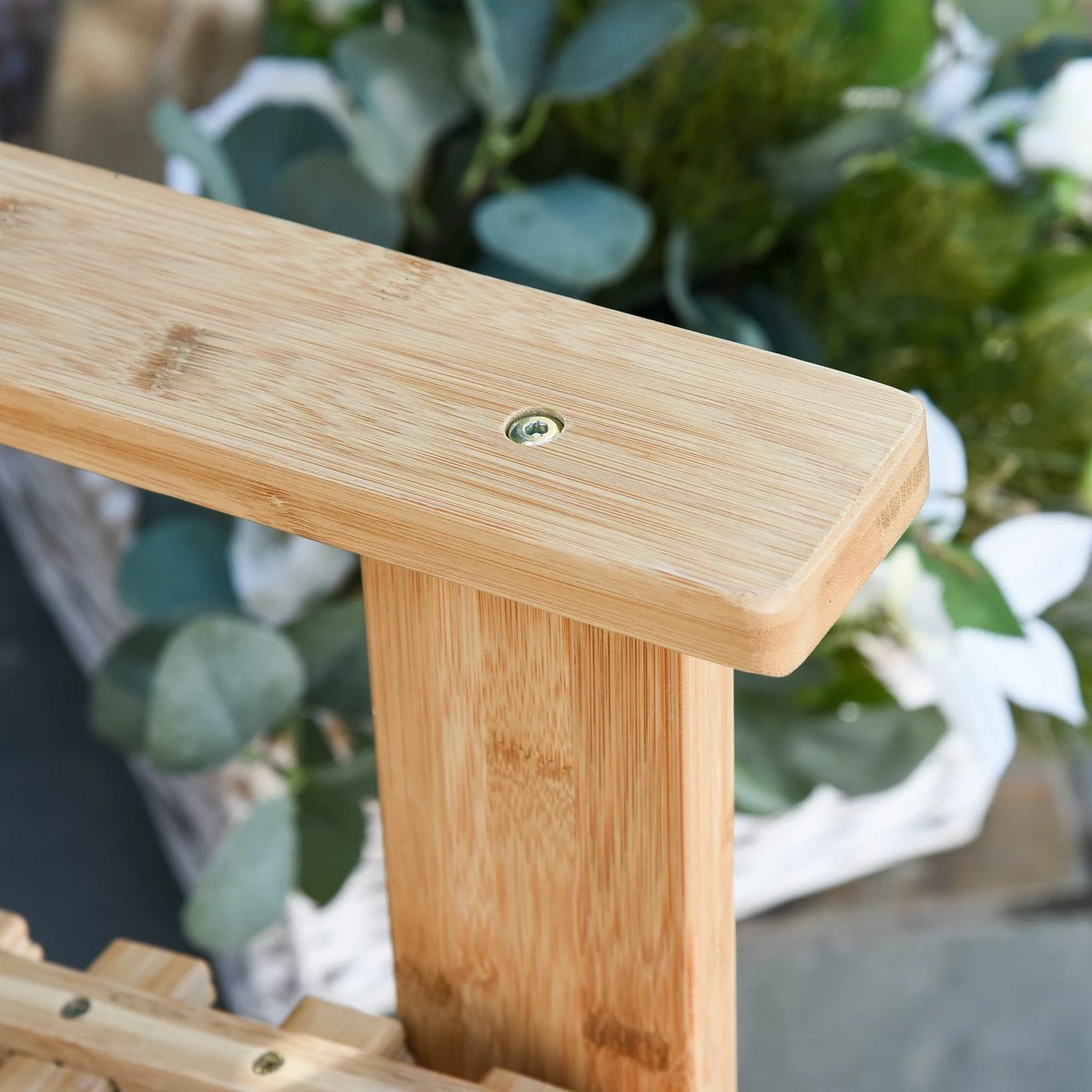 Outsunny Tuin Schommelstoel, Relaxstoel, Tuinstoel, Bamboe Multiplex Naturel 84A-171 11 Outsunny Tuin Schommelstoel, Relaxstoel, Tuinstoel, Bamboe Multiplex Naturel 84A-171 - Afbeelding 11