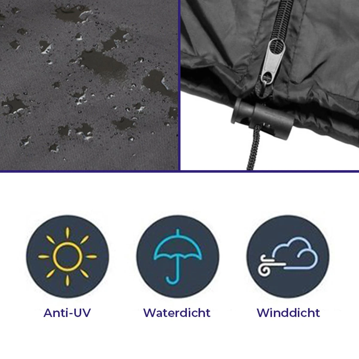 Merkloos Parasolhoes Met Rits En Trekkoord – Beschermhoes Voor Zweefparasol & Staande Parasol – Waterdicht Afdekhoes – Hoes Voor Hangparasol – Inclusief Opberghoes – Zwart - 205 Cm 5 Merkloos Parasolhoes Met Rits En Trekkoord – Beschermhoes Voor Zweefparasol & Staande Parasol – Waterdicht Afdekhoes – Hoes Voor Hangparasol – Inclusief Opberghoes – Zwart - 205 Cm - Afbeelding 5