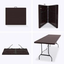 LifeGoods Klaptafel - Inklapbaar - 180 Cm - 6 Tot 8 Personen - Bruin 18 LifeGoods Klaptafel - Inklapbaar - 180 Cm - 6 Tot 8 Personen - Bruin -Tuinmeubelwinkel 1200x1200 657