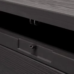 Merkloos Woody Tuin Opbergbox - 324 Liter 45x120x60 Cm - Tuinkussenbox - Antraciet/bruin -Tuinmeubelwinkel 1200x1200 725