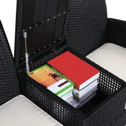 Casaria Tuinbank Polyrattan – 2 Zitter Incl. Tafel & Kussens – Zwart 18 Casaria Tuinbank Polyrattan – 2 Zitter Incl. Tafel & Kussens – Zwart -Tuinmeubelwinkel 1200x1200 763