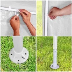 MaxxGarden Partytent - Paviljoen - 3x6m - Incl. Zijwanden - Waterdicht - Wit -Tuinmeubelwinkel 1200x1200 900