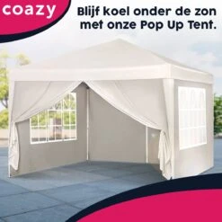 Waterdichte Partytent 3x3 Meter Opvouwbaar Met Zijwanden- Paviljoen Met Zijpanelen - Easy Up - Pop-up Tent Met Haringen, Touw En Anti Slip Poten 11 Waterdichte Partytent 3x3 Meter Opvouwbaar Met Zijwanden- Paviljoen Met Zijpanelen - Easy Up - Pop-up Tent Met Haringen, Touw En Anti Slip Poten -Tuinmeubelwinkel 1200x1200 908
