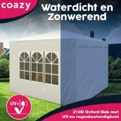 Waterdichte Partytent 3x3 Meter Opvouwbaar Met Zijwanden- Paviljoen Met Zijpanelen - Easy Up - Pop-up Tent Met Haringen, Touw En Anti Slip Poten 15 Waterdichte Partytent 3x3 Meter Opvouwbaar Met Zijwanden- Paviljoen Met Zijpanelen - Easy Up - Pop-up Tent Met Haringen, Touw En Anti Slip Poten -Tuinmeubelwinkel 1200x1200 912